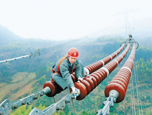 檢修特高壓線路