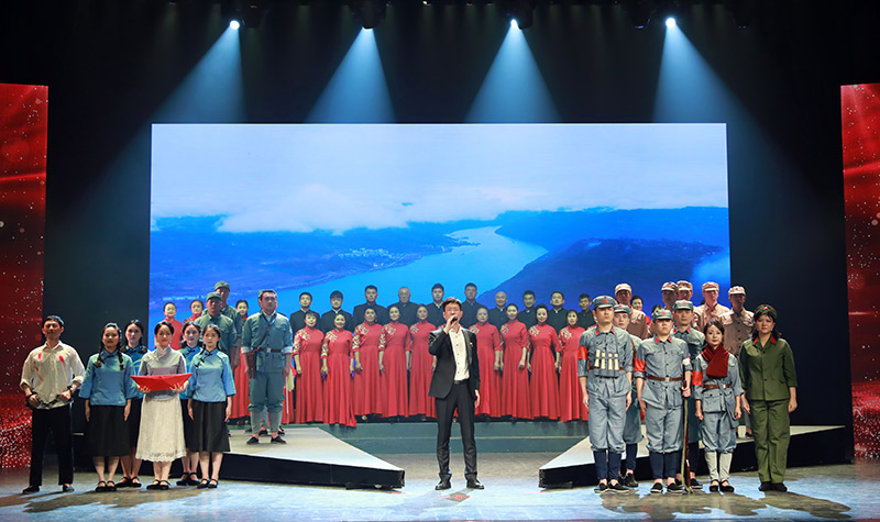 劇目《熱血染紅的五一》。樊昕攝