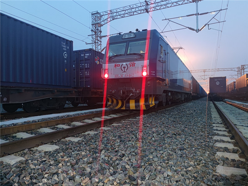 中歐班列(武漢)把中國年味送到歐洲 肖一鳴攝