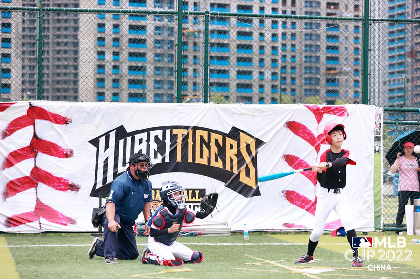 2022MLBCUP青少年棒球公開賽春季賽武漢站比賽收官。MLB供圖