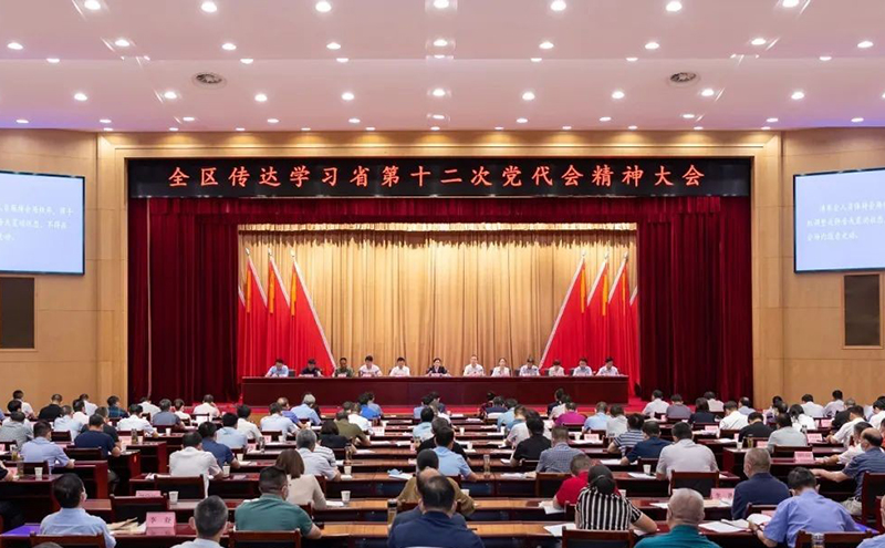 傳達(dá)學(xué)習(xí)省第十二次黨代會(huì)精神大會(huì)。黃陂區(qū)委宣傳部供圖