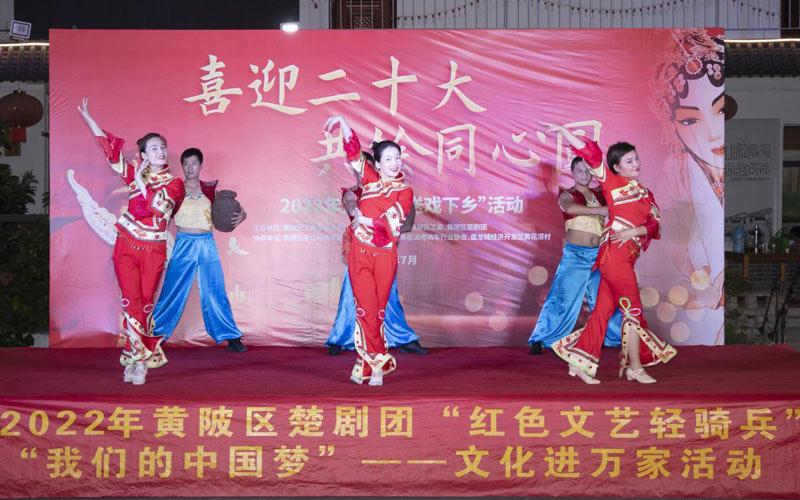 武漢市黃陂區(qū)送文化進(jìn)社區(qū)活動(dòng)現(xiàn)場(chǎng)。