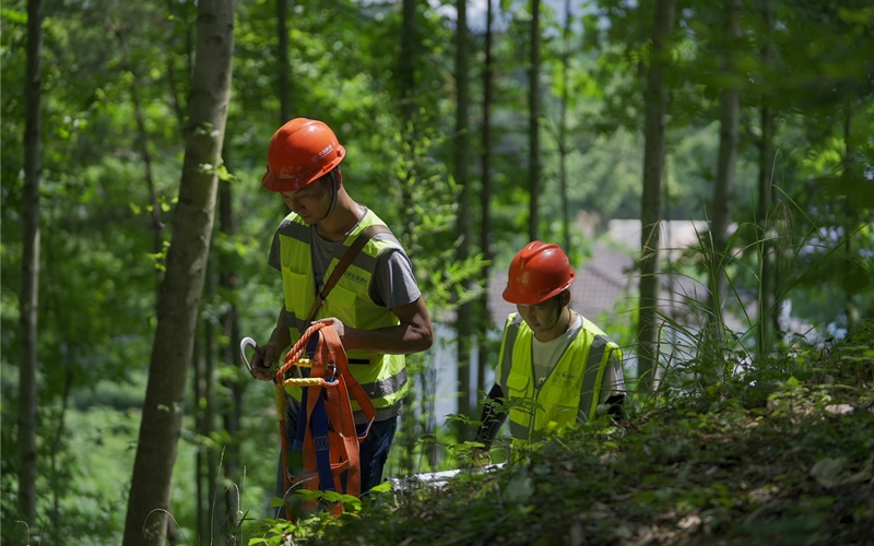技術(shù)人員位對(duì)重要線路巡檢盯防。