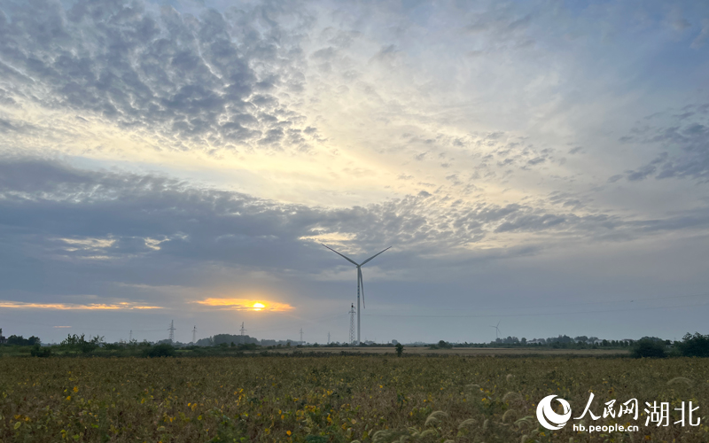天門市黃潭鎮(zhèn)七屋嶺村美景。人民網(wǎng) 肖璐欣攝