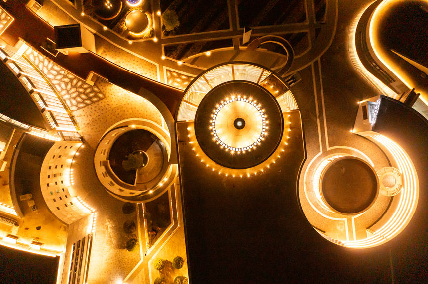 武漢臨空港文化中心。中共武漢市東西湖區(qū)委宣傳部供圖