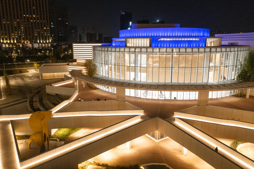 武漢臨空港文化中心。中共武漢市東西湖區(qū)委宣傳部供圖