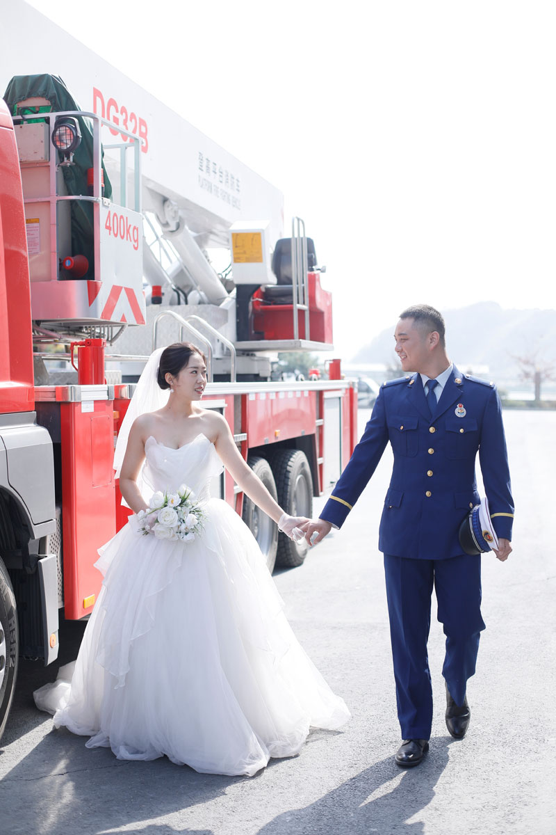 劉煜東和高曉璐的婚紗照。受訪者供圖