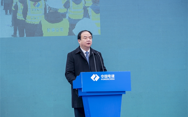 湖北省黃岡市浠水縣委副書記，縣人民政府縣長陳正紅講話。方俊攝