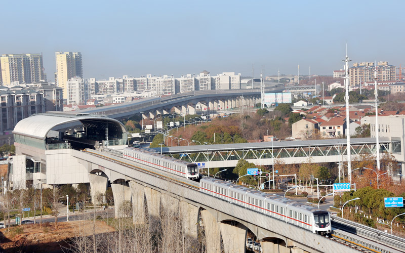 武漢軌道交通7號(hào)線北延線（前川線）一期。產(chǎn)啟斗攝