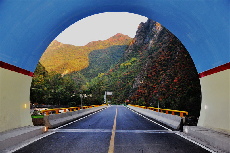 圖為鄖西縣“四好農村路”一景。?鄖軒文攝