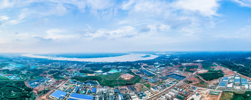 建設(shè)中的宜都化工園區(qū)。