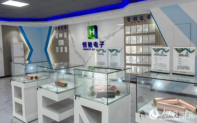 恒馳電子展廳。人民網(wǎng) 郭婷婷攝
