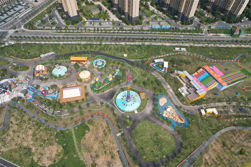 游玩設(shè)施。東西湖區(qū)委宣傳部供圖