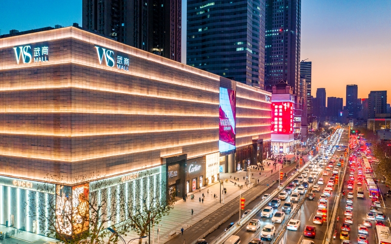 武漢市江漢區(qū)業(yè)態(tài)航拍圖。江軒攝