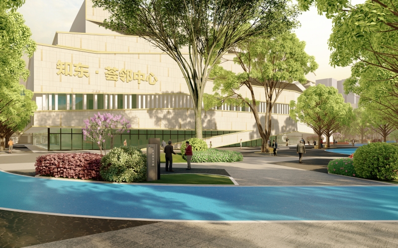 知音東苑中心花園社區(qū)立面改造效果圖。武漢市房管局供圖