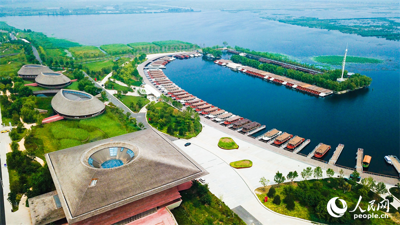 雄安新區(qū)白洋淀旅游碼頭。人民網(wǎng) 楊華龍攝