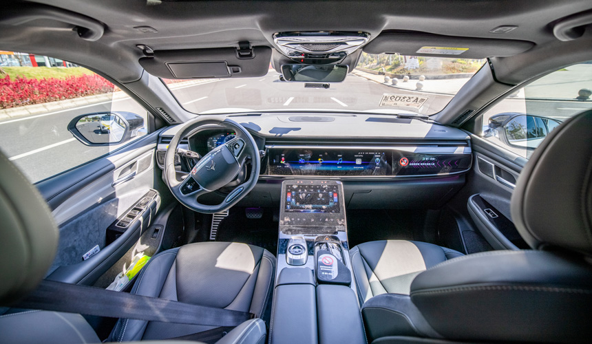 無人駕駛車輛運(yùn)行。受訪者提供