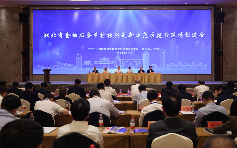 湖北省金融服務(wù)鄉(xiāng)村振興創(chuàng)新示范區(qū)建設(shè)現(xiàn)場(chǎng)推進(jìn)會(huì)。陳曉珞攝