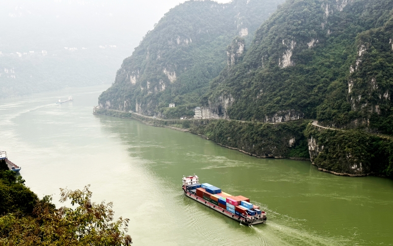 長江三峽西陵峽段。李璐攝