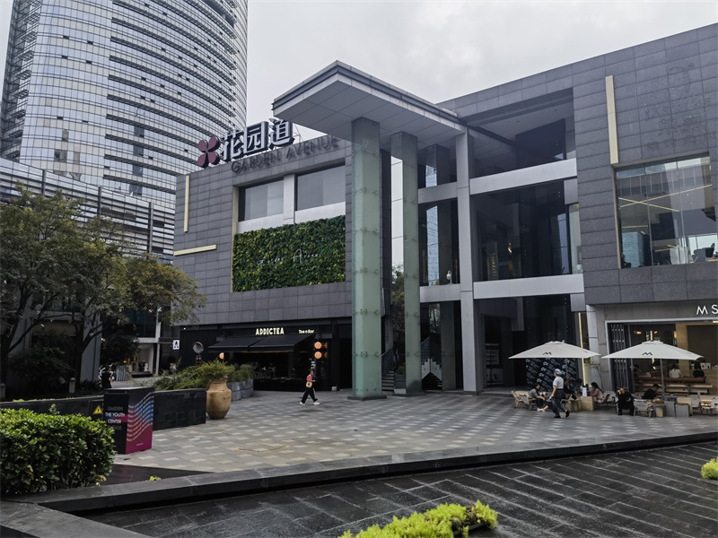 花園道藝術(shù)商業(yè)街。江軒攝