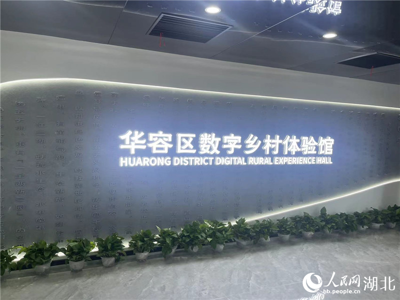 華容區(qū)數(shù)字鄉(xiāng)村體驗(yàn)館。人民網(wǎng)記者 周倩文攝