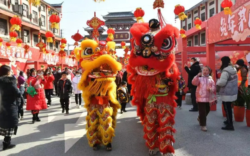 往年廟會(huì)盛況。受訪(fǎng)者供圖