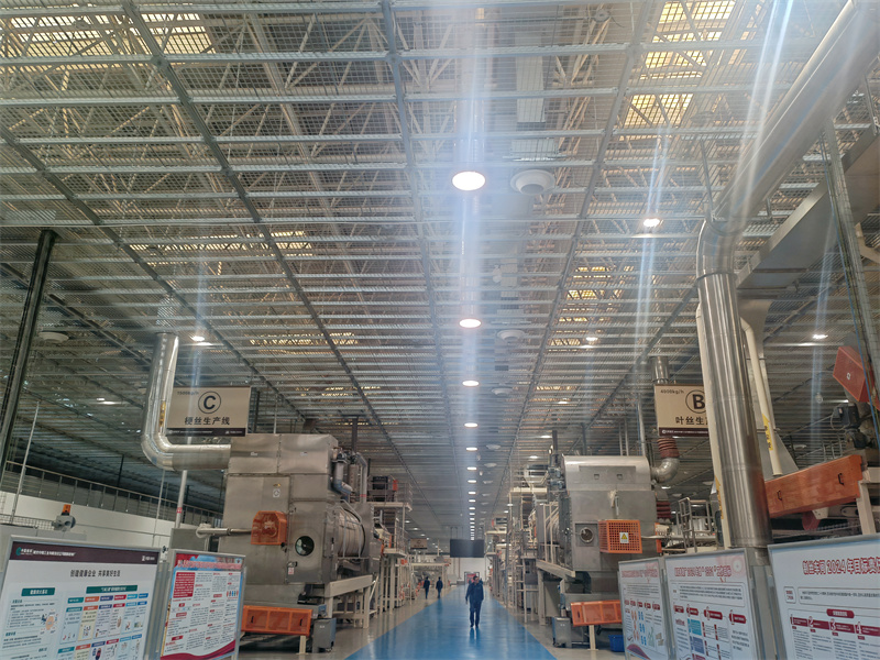 7.安裝有光導(dǎo)管的車間，白天無(wú)需用電即可實(shí)現(xiàn)照明  秦夢(mèng)潔 攝