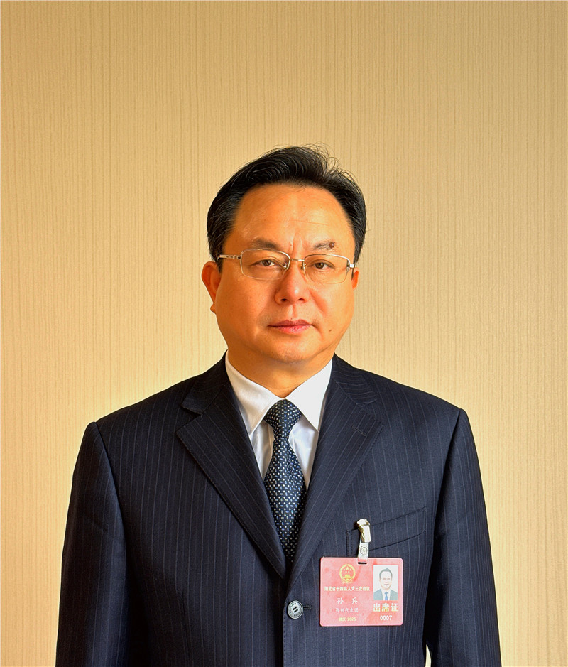 湖北省人大代表、鄂州市委書記孫兵。受訪者供圖