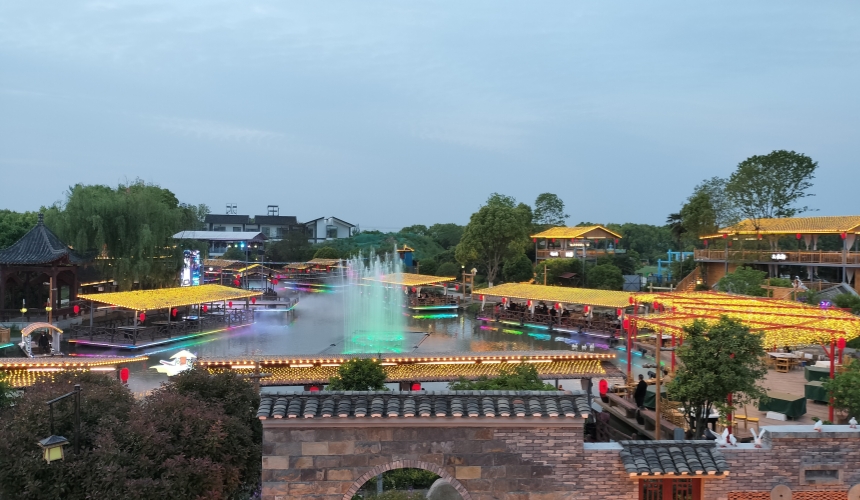 田水灣·漫花小鎮(zhèn)。漢川市委宣傳部供圖