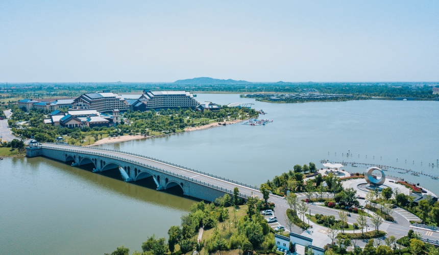 天嶼湖旅游度假區(qū)。漢川市委宣傳部供圖