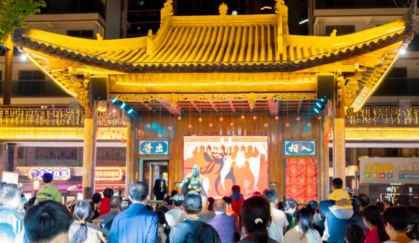 天嶼坊各式演出。漢川市委宣傳部供圖