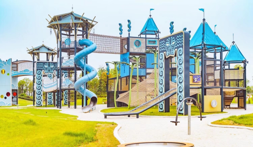 天嶼湖嗨嗨游樂園。漢川市委宣傳部供圖