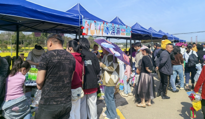 萬(wàn)人“趕花集”！湖北咸安開啟油菜花狂歡季【6】