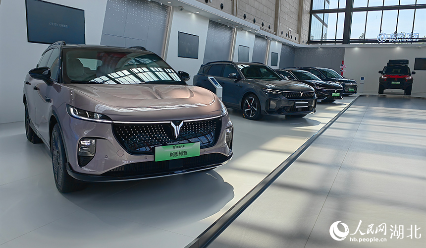 東風(fēng)全球創(chuàng)新中心展出的車(chē)輛。人民網(wǎng)記者 郭婷婷攝