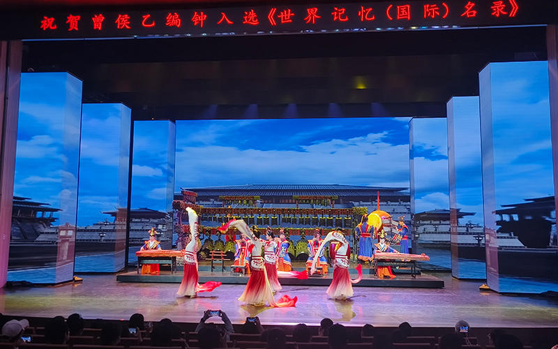 湖北省博物館曾侯乙編鐘表演。陳嘉慧攝