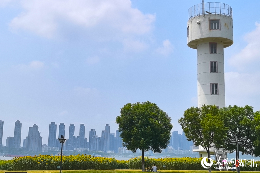 武昌江灘風(fēng)景如畫。