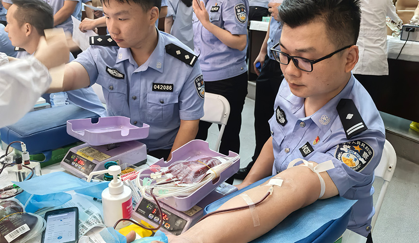 武漢公安無償獻血活動熱忱滿滿【4】