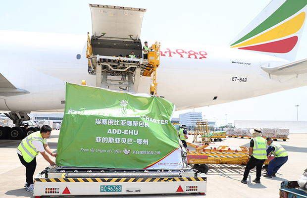花湖機(jī)場(chǎng)首個(gè)國際“咖啡豆航班”