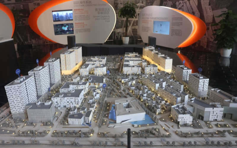 武漢創(chuàng)意天地園區(qū)沙盤。受訪者供圖