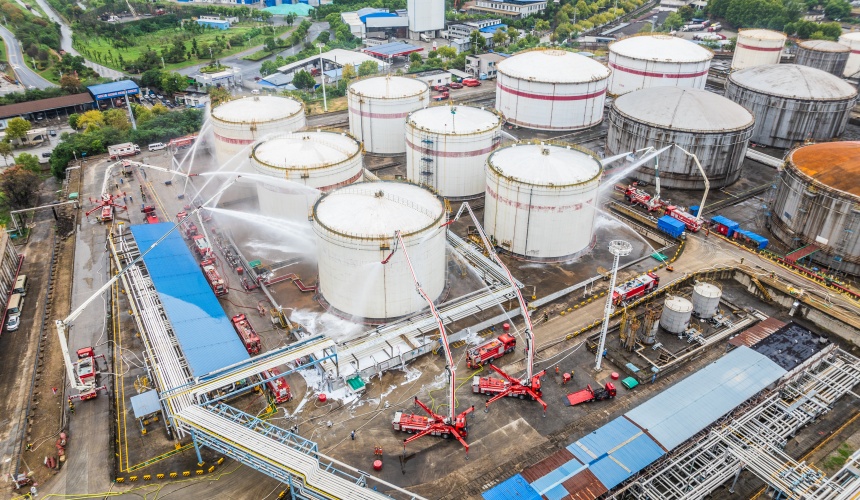 演練現(xiàn)場(chǎng)。鄂消宣攝