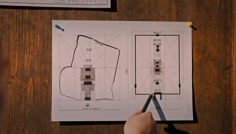 唐崖土司城中軸線布局與故宮類似。