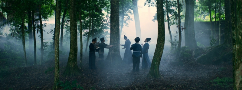 紀錄片《唐崖土司城》金絲楠木朝貢歷史場面還原。