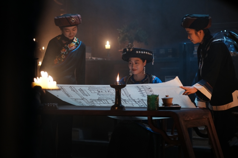 紀錄片《唐崖土司城》田氏夫人歷史場面還原。